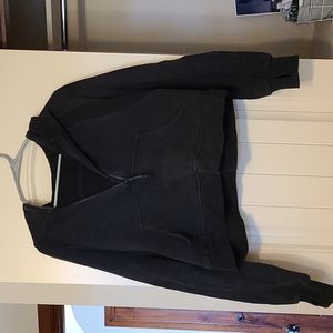 Oversized half zip scuba hoodie